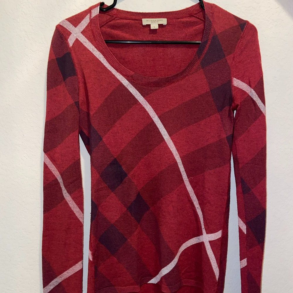 Burberry Brit Red Sweater Size S